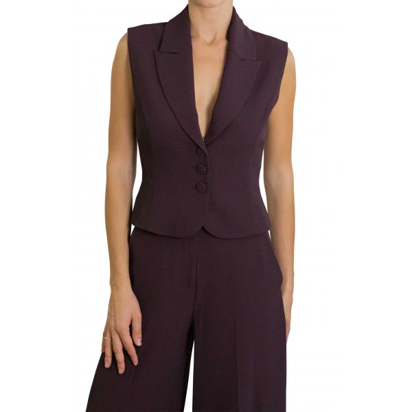 Gilet monopetto con rever e chiusura a tre bottoni Imperial